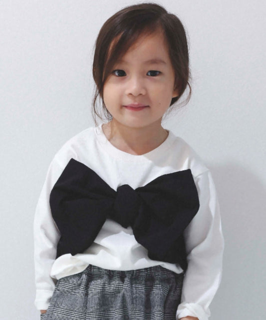 【b.+A】金子綾/蝴蝶結長袖T-shirt