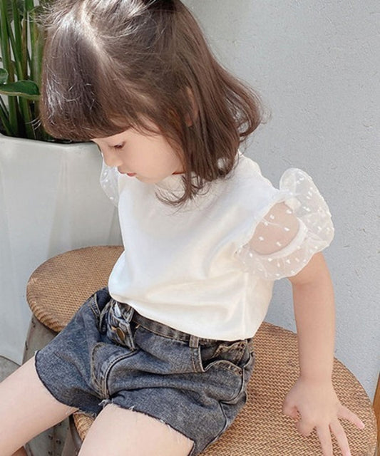 MANGROVE 圓點透視袖上衣