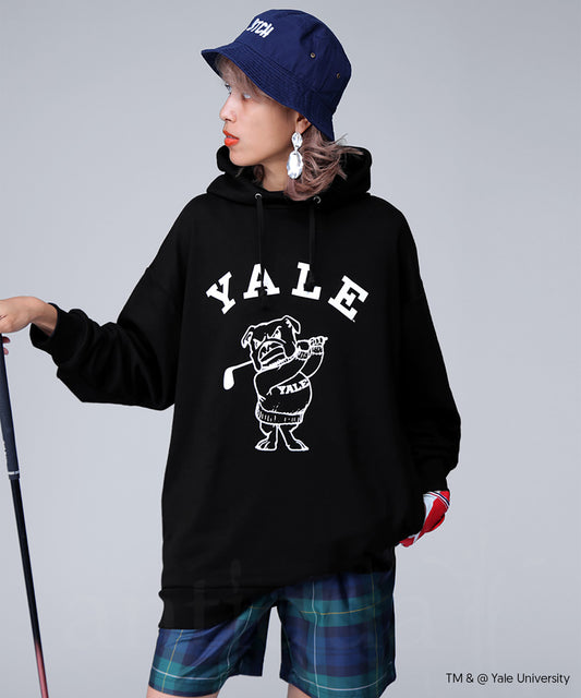 ANTIQUA GOLF x YALE 別注抓毛連帽衛衣