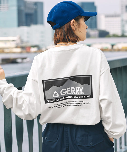 GERRY 後背方形/圓圈logo印花大廓形長袖Tee (Sales截單日期:2025年5月23日(以入數日期計))