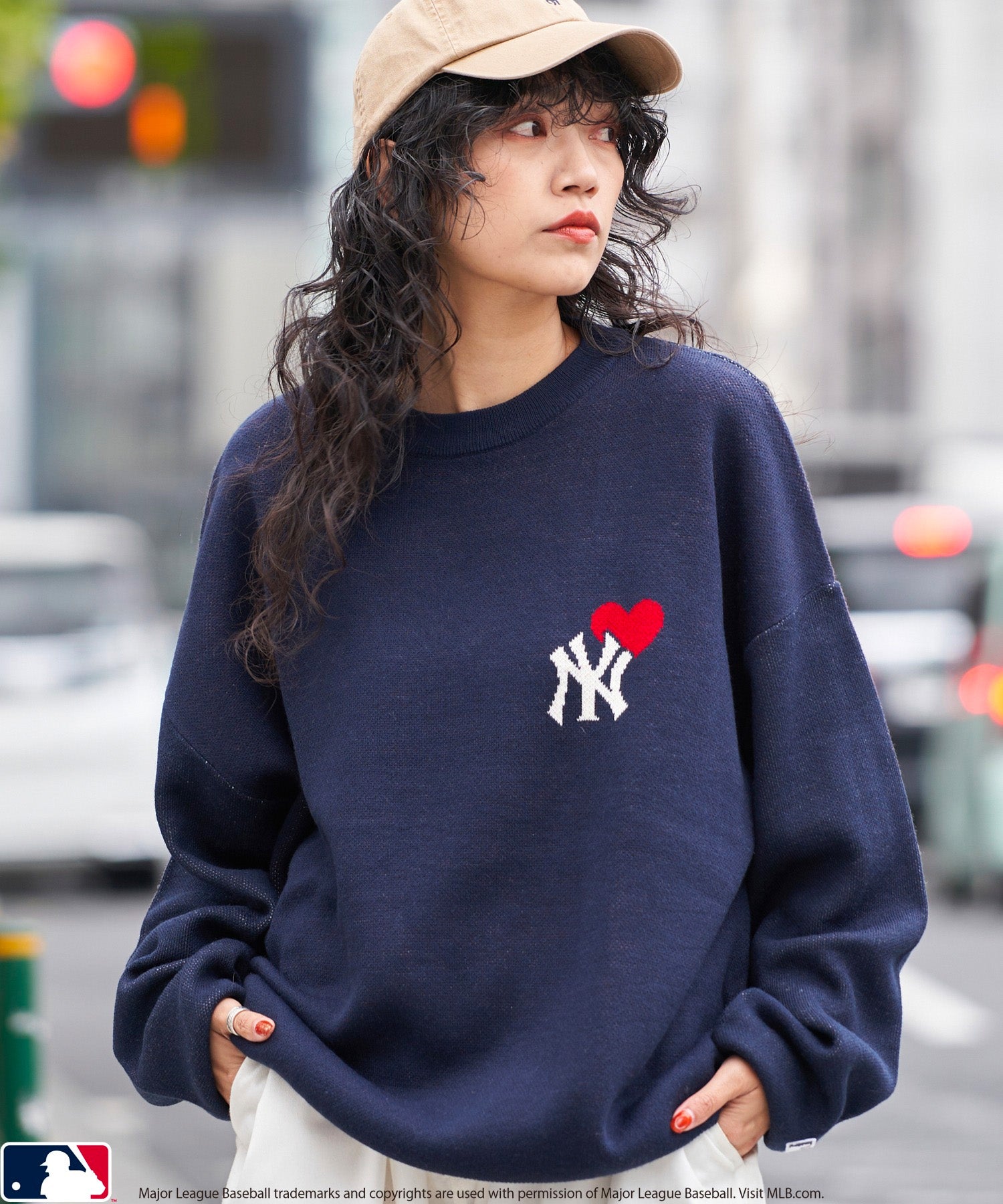 FREAK'S STORE X MLB 別注心心New York Yankees針織衫– Buy More Japan