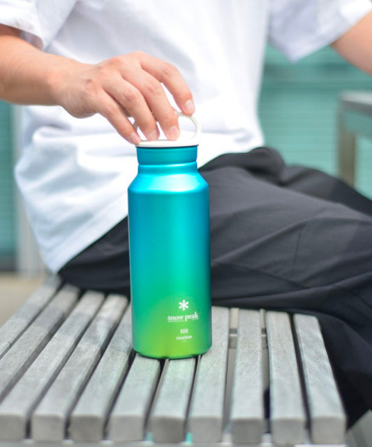 [日本製] Snow Peak Titanium Aurora Bottle 600/800 in Ocean