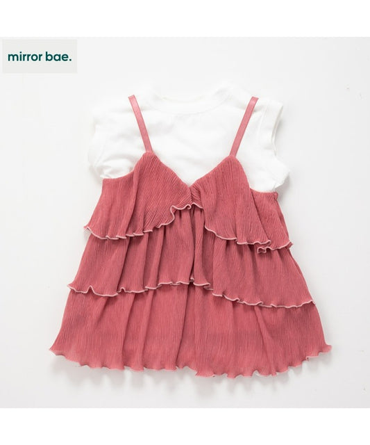 mirror bae. 粉紅色吊帯背心 2件套裝 （予約商品：2025年5月下旬發貨）