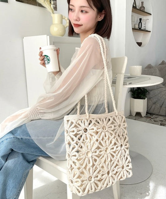 moment+ 花朵針織TOTE BAG