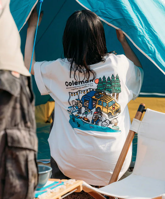 Coleman×matsui×FREAK'S STORE Coleman matsui lake sied SS TEE 背面印花圓領短袖T-shirt (Sales截單日期：2025年5月17日（以入數日期計）)
