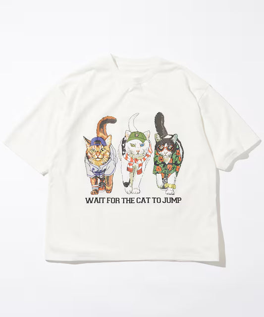 FREAK'S STORE 寬鬆雙面印花圓領T-shirt/三隻貓【限量版】