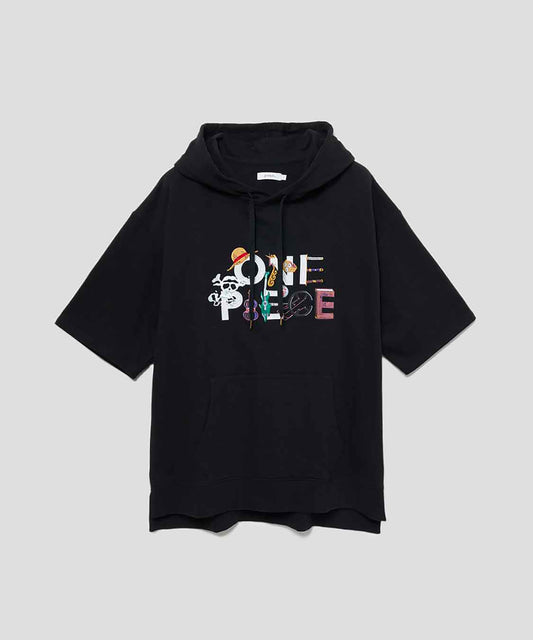 graniph x ONE PIECE 短袖連帽衫